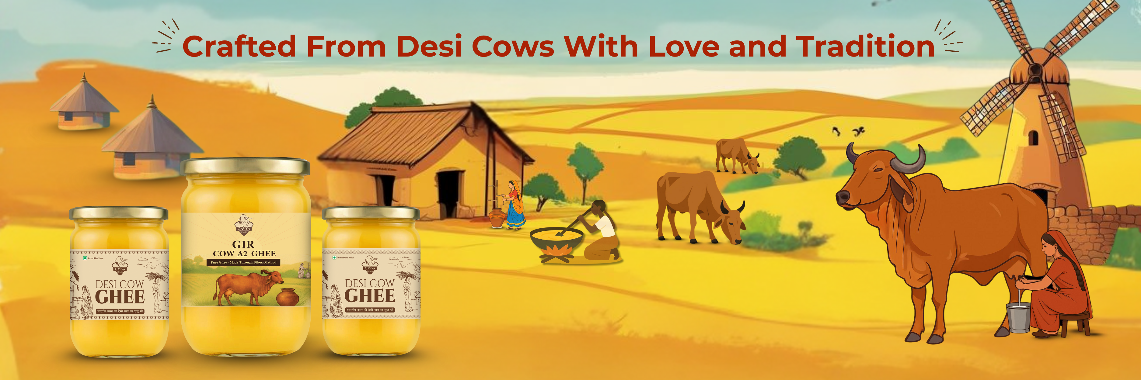 Premium Desi Cow Ghee Banner