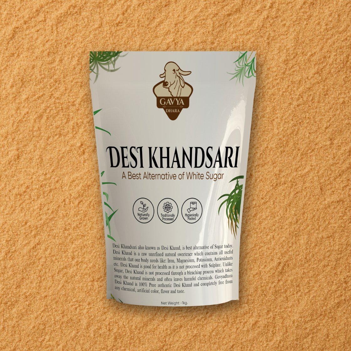 Gavyadhara Desi Khand (Natural Sugar), 1kg