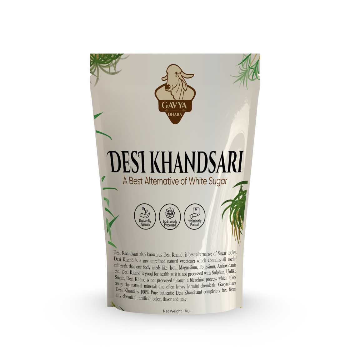 Gavyadhara Desi Khand (Natural Sugar), 1kg