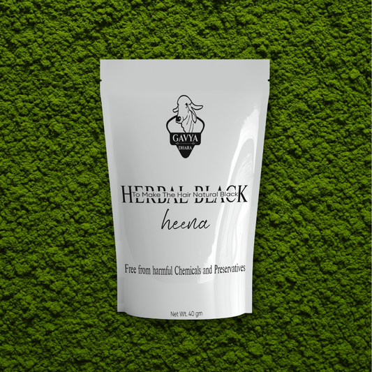 Gavyadhara Herbal Black Hair Color - Henna (40gm Pack)