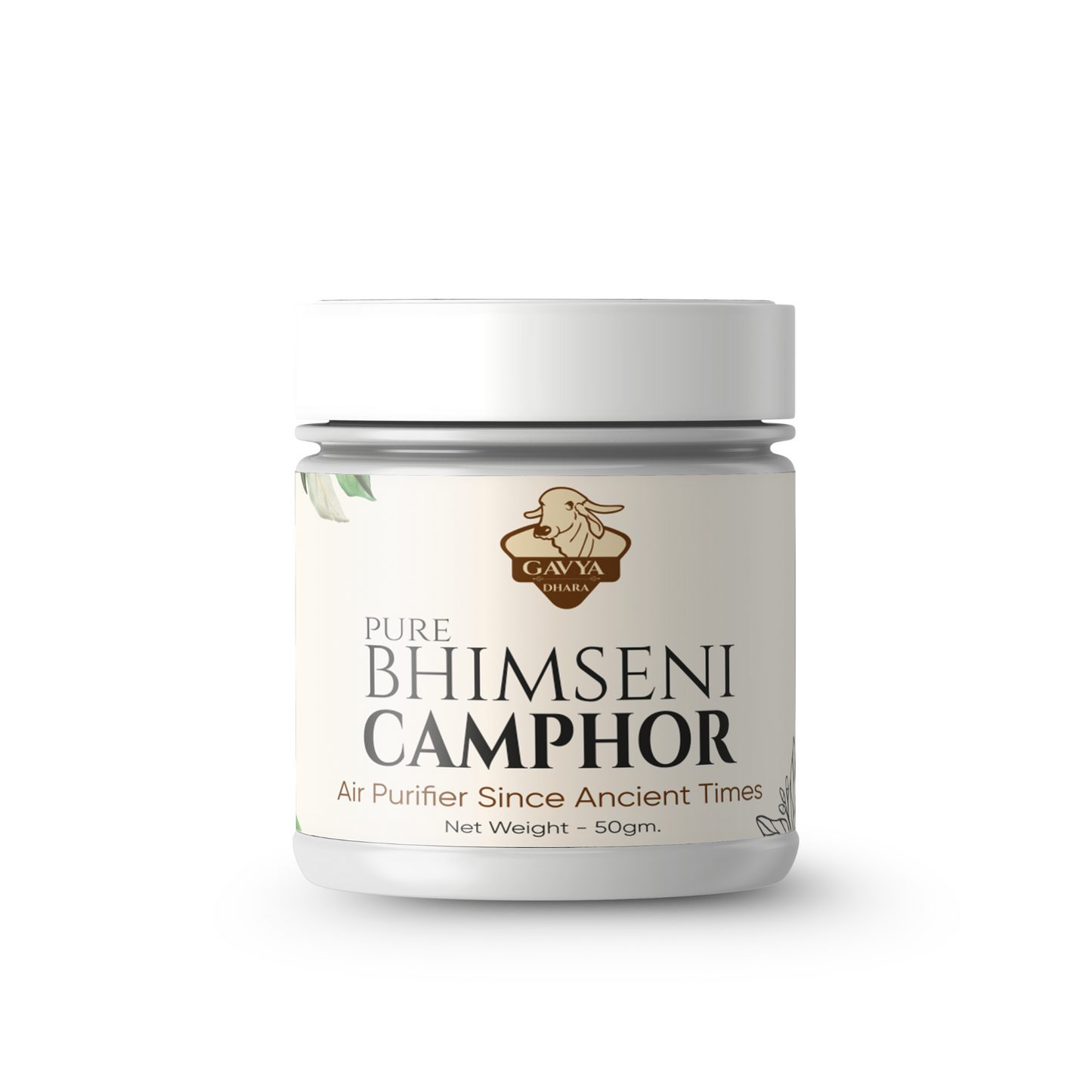Gavyadhara Pure Bhimseni Kapoor (Camphor), 50gm