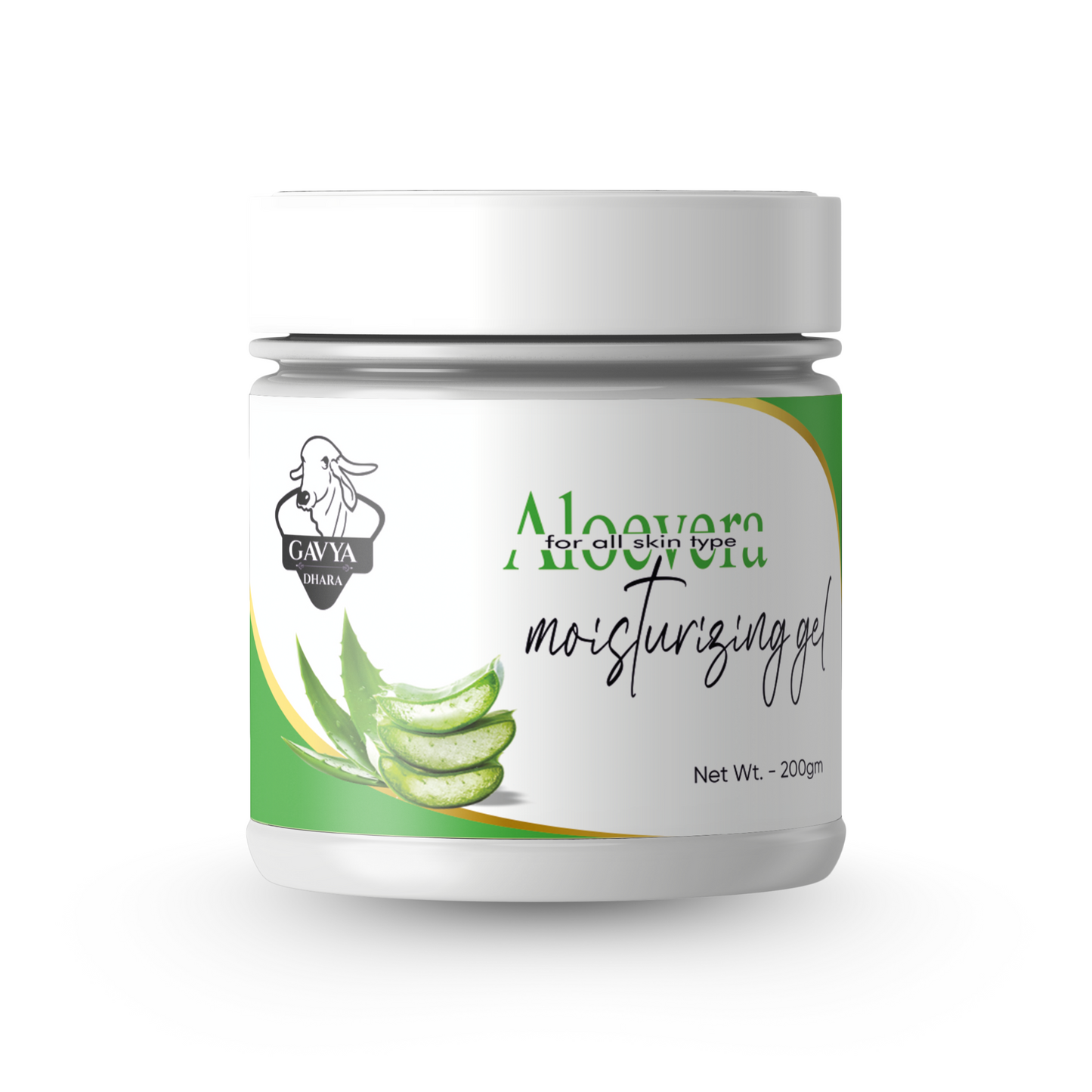 Gavyadhara Aloevera Gel with Benefits of Rose Water, 200gm
