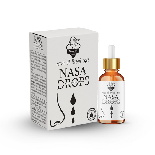 Gavyadhara Panchagavya Nasal Drops for Sinus, Migraine & Insomnia (15ml Bottle)