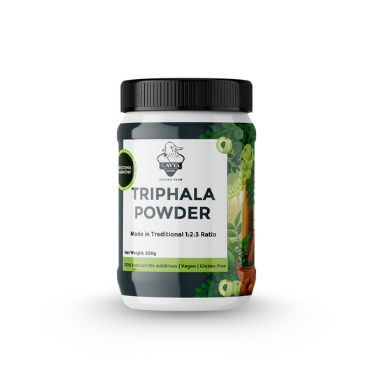 Gavyadhara Triphala Powder in 3:2:1 ratio, 200gm