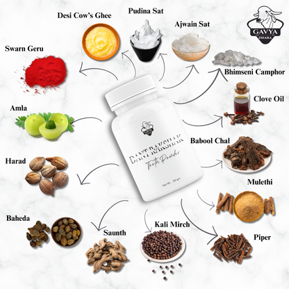 Gavyadhara Lal Dant Manjan - Dantrakshak, 50gm