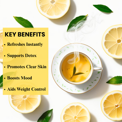 Gavyadhara Natural & Instant Lemon Tea, 120gms (15 Pouches of 8gms)