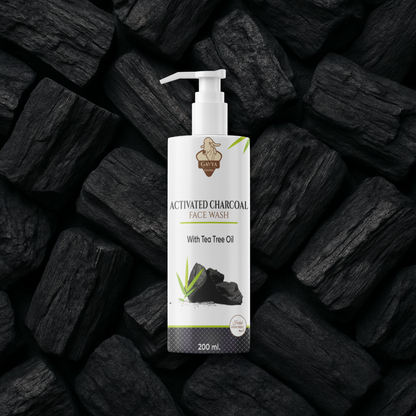 Gavyadhara Activated Charcoal Face Wash with Tea Tree Oil, 200ml