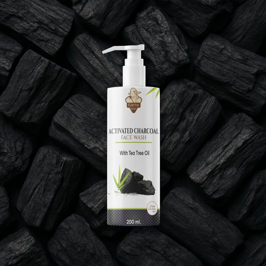 Gavyadhara Activated Charcoal Face Wash with Tea Tree Oil, 200ml