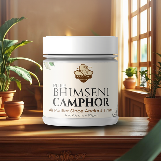 Gavyadhara Pure Bhimseni Kapoor (Camphor), 50gm
