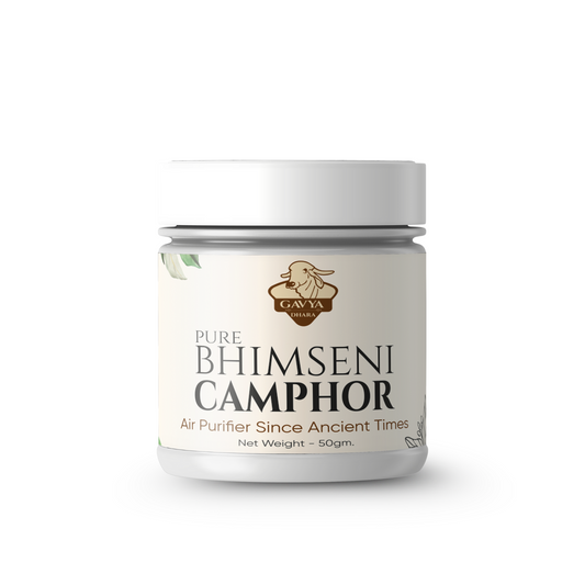 Gavyadhara Pure Bhimseni Kapoor (Camphor), 50gm