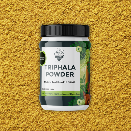 Gavyadhara Triphala Powder in 3:2:1 ratio, 200gm